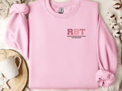 RBT College Sweatshirt-Light Pink-Neurodiversity, ADHD & Autism Awareness & Acceptance Sweatshirt by Daily Bloom