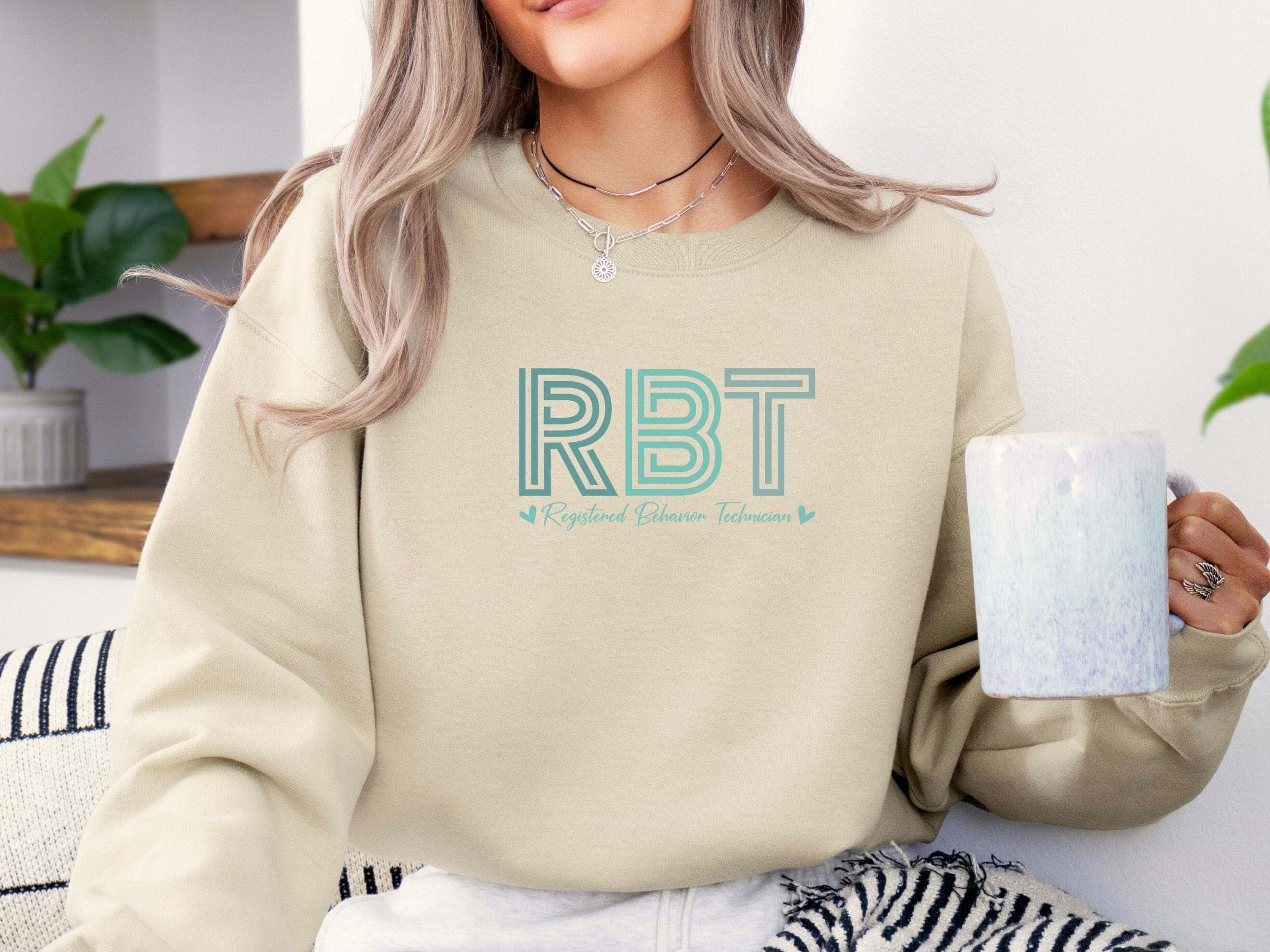 RBT Geometric Sweatshirt-Neurodiversity, ADHD & Autism Awareness & Acceptance Sweatshirt by Daily Bloom