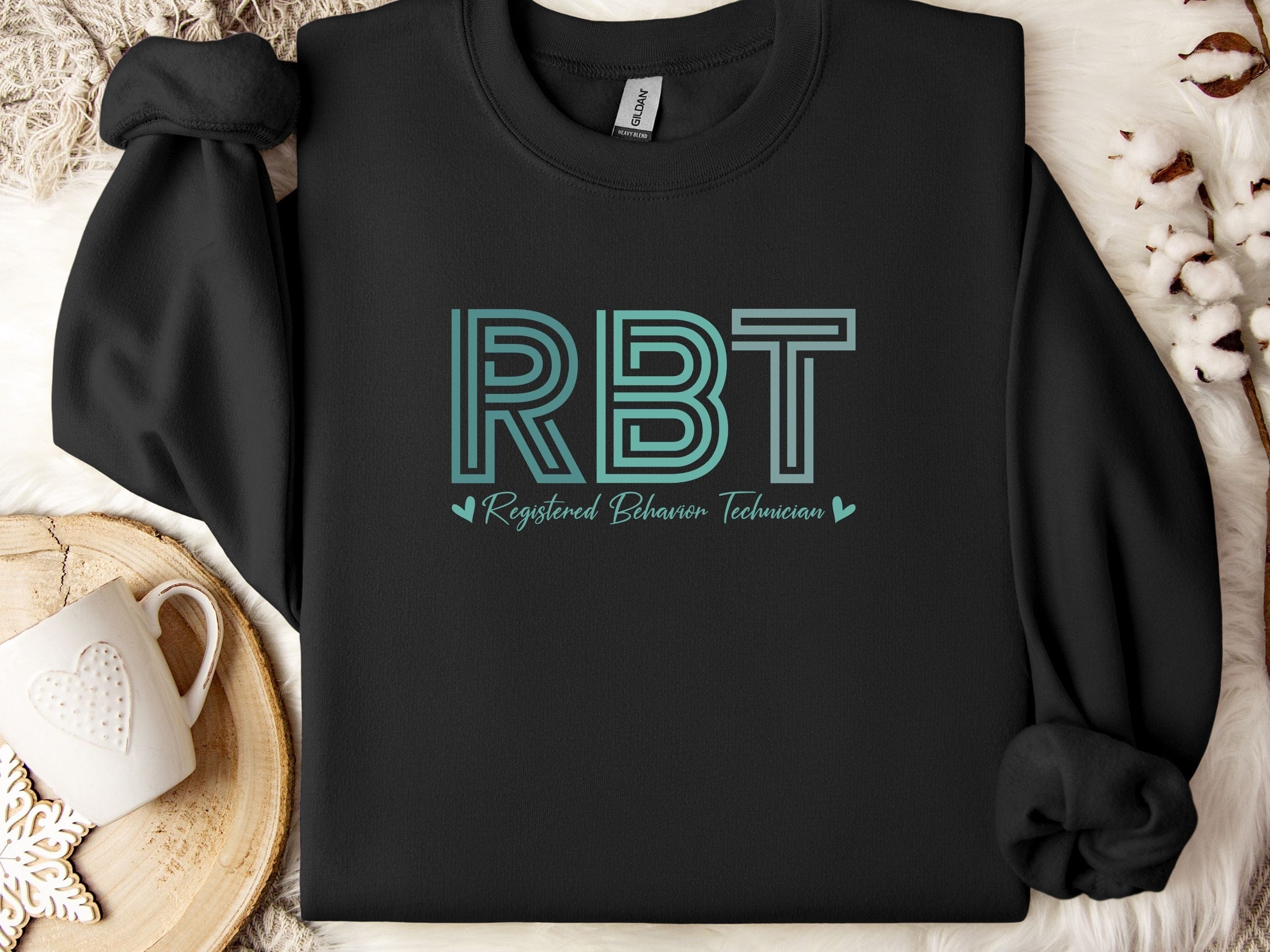 RBT Geometric Sweatshirt-Black-Neurodiversity, ADHD & Autism Awareness & Acceptance Sweatshirt by Daily Bloom