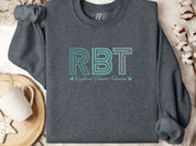 RBT Geometric Sweatshirt-Dark Heather-Neurodiversity, ADHD & Autism Awareness & Acceptance Sweatshirt by Daily Bloom