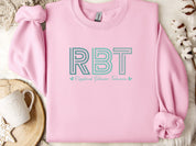 RBT Geometric Sweatshirt-Light Pink-Neurodiversity, ADHD & Autism Awareness & Acceptance Sweatshirt by Daily Bloom