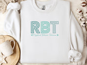 RBT Geometric Sweatshirt-White-Neurodiversity, ADHD & Autism Awareness & Acceptance Sweatshirt by Daily Bloom