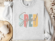 SPED Squad - Special Education Sweatshirt-White-Neurodiversity, ADHD & Autism Awareness & Acceptance Sweatshirt by Daily Bloom