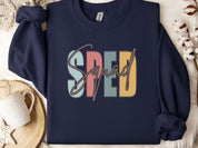 SPED Squad - Special Education Sweatshirt-Navy-Neurodiversity, ADHD & Autism Awareness & Acceptance Sweatshirt by Daily Bloom