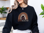 SPEDucator Boho Rainbow Sweatshirt-Neurodiversity, ADHD & Autism Awareness & Acceptance Sweatshirt by Daily Bloom
