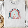 Autism Sweatshirt - SPEDucator Boho Rainbow Sweatshirt - Daily Bloom