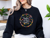 Together We Bloom Brighter Sweatshirt-Neurodiversity, ADHD & Autism Awareness & Acceptance Sweatshirt by Daily Bloom