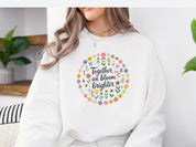 Together We Bloom Brighter Sweatshirt-Neurodiversity, ADHD & Autism Awareness & Acceptance Sweatshirt by Daily Bloom