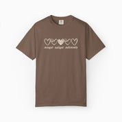 Autism T-Shirt By Daily Bloom Accept Adapt Advocate Comfort Colors Tee Espresso / S