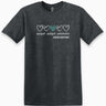 Autism T-Shirt - Accept Adapt Advocate Love Hearts Tee - Daily Bloom