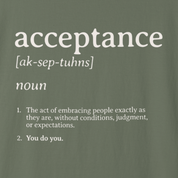 Autism T-Shirt By Daily Bloom Acceptance Definition Comfort Colors Tee