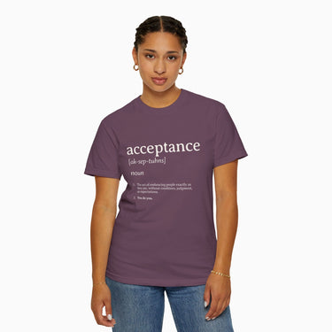 Autism T-Shirt - Acceptance Definition Comfort Colors Tee - Daily Bloom