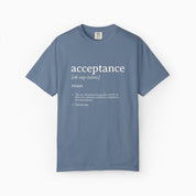 Autism T-Shirt By Daily Bloom Acceptance Definition Comfort Colors Tee Blue Jean / S