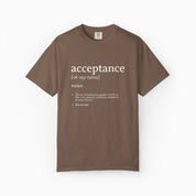 Autism T-Shirt By Daily Bloom Acceptance Definition Comfort Colors Tee Espresso / S