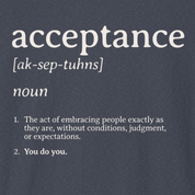 Autism T-Shirt By Daily Bloom Acceptance Definition Tee
