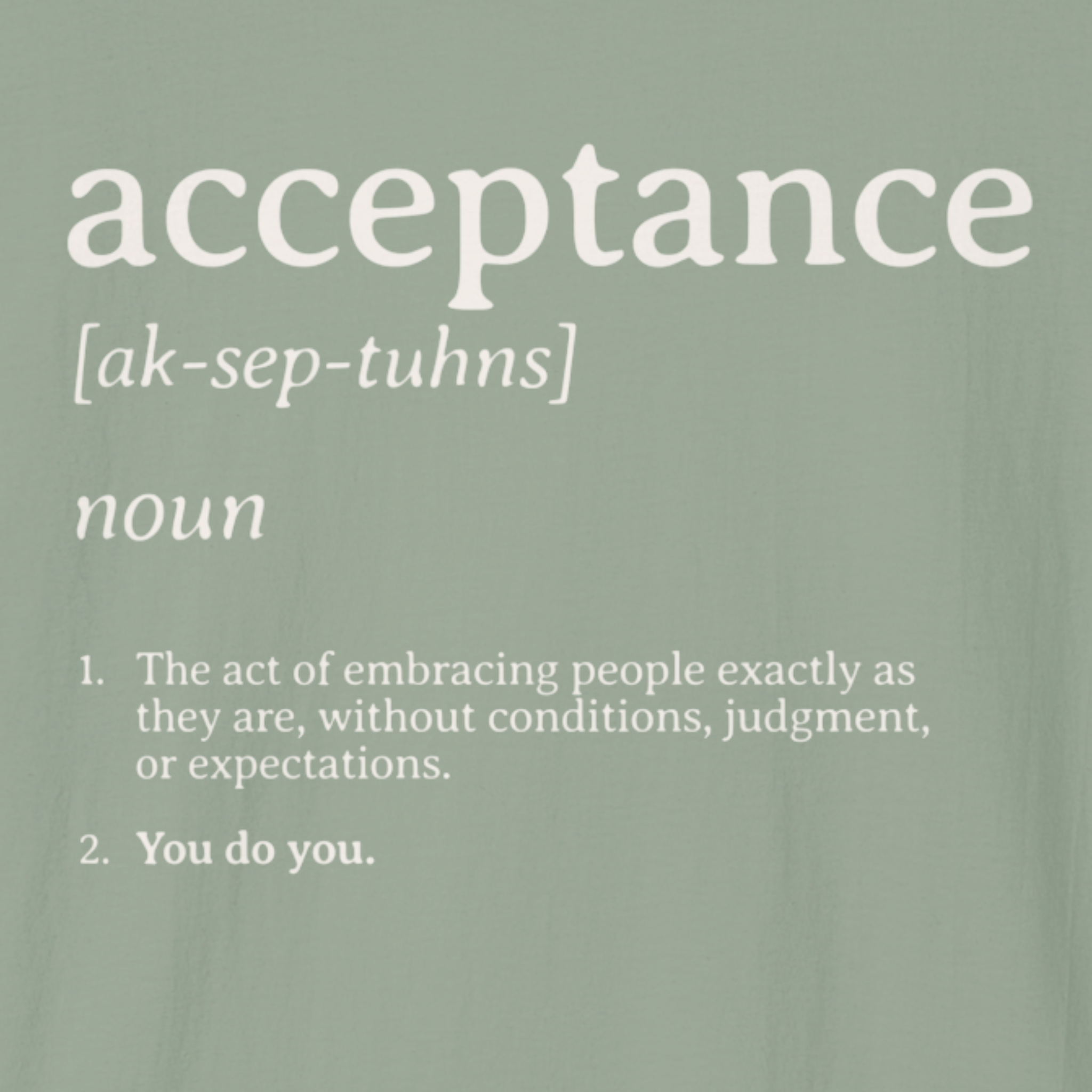 Autism T-Shirt By Daily Bloom Acceptance Definition Tee