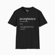 Autism T-Shirt By Daily Bloom Acceptance Definition Tee Black / S