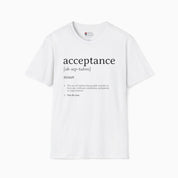 Autism T-Shirt By Daily Bloom Acceptance Definition Tee White / S