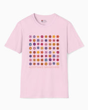Autism T-Shirt By Daily Bloom Acceptance Grows Here Flowers Tee Light Pink / S
