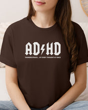 AD/HD Thunderstruck Tee-Neurodiversity, ADHD & Autism Awareness & Acceptance T-Shirt by Daily Bloom