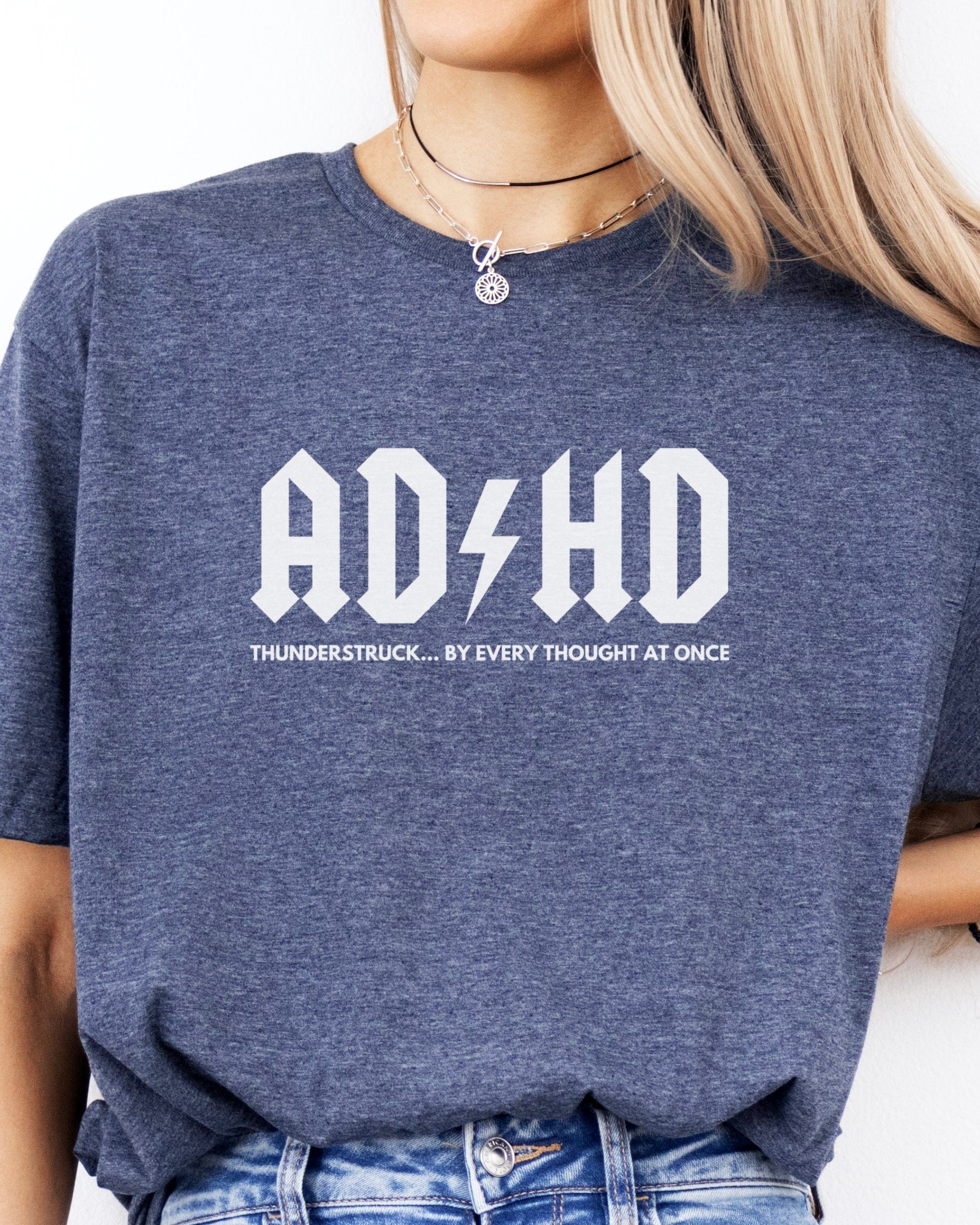 AD/HD Thunderstruck Tee-Neurodiversity, ADHD & Autism Awareness & Acceptance T-Shirt by Daily Bloom