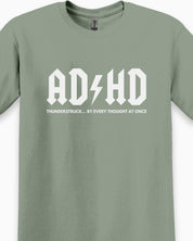 AD/HD Thunderstruck Tee-Neurodiversity, ADHD & Autism Awareness & Acceptance T-Shirt by Daily Bloom