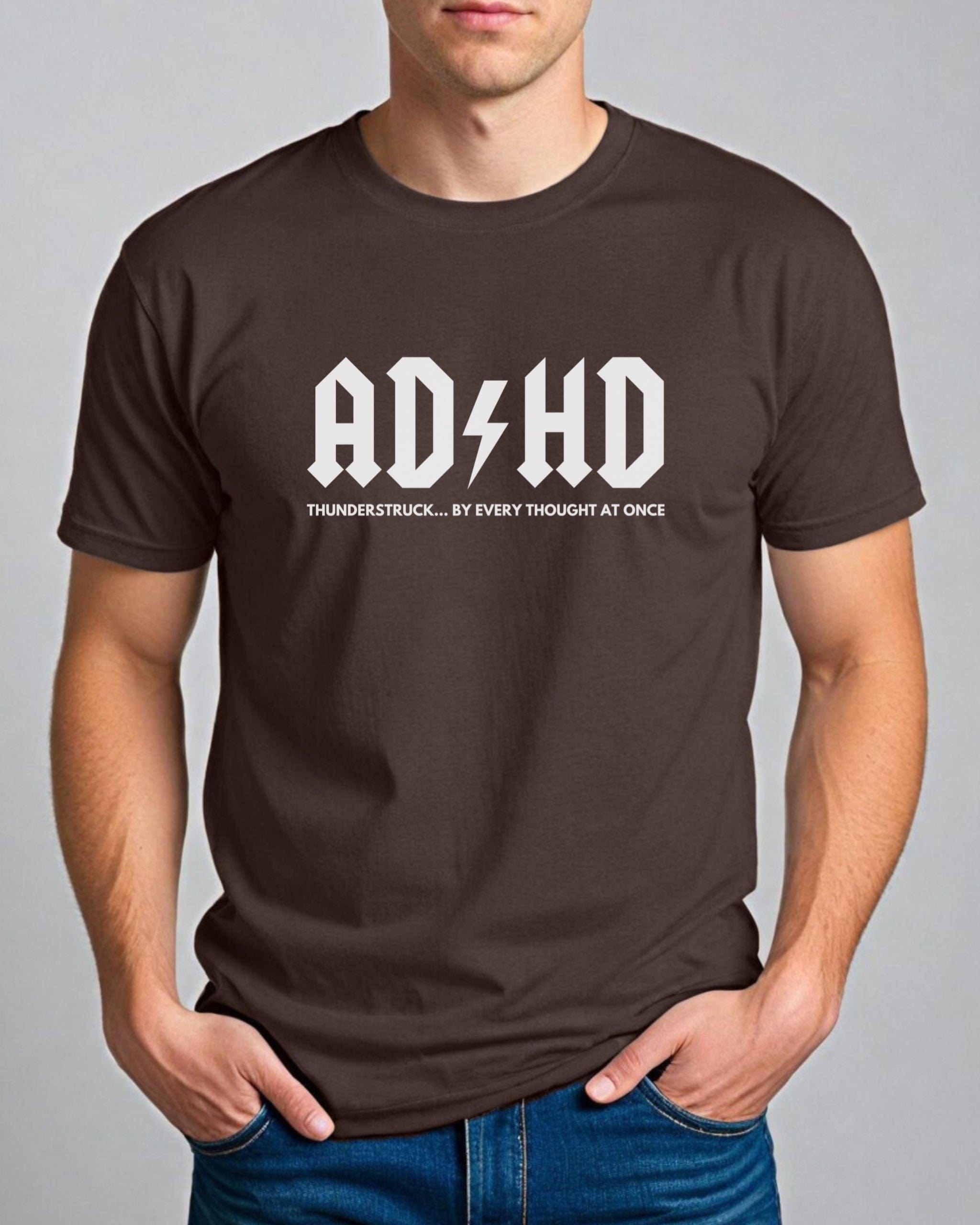 AD/HD Thunderstruck Tee-Neurodiversity, ADHD & Autism Awareness & Acceptance T-Shirt by Daily Bloom