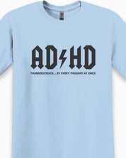AD/HD Thunderstruck Tee-Neurodiversity, ADHD & Autism Awareness & Acceptance T-Shirt by Daily Bloom