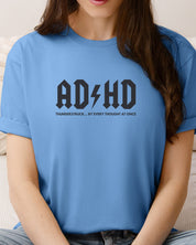 AD/HD Thunderstruck Tee-Neurodiversity, ADHD & Autism Awareness & Acceptance T-Shirt by Daily Bloom