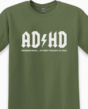 AD/HD Thunderstruck Tee-Neurodiversity, ADHD & Autism Awareness & Acceptance T-Shirt by Daily Bloom