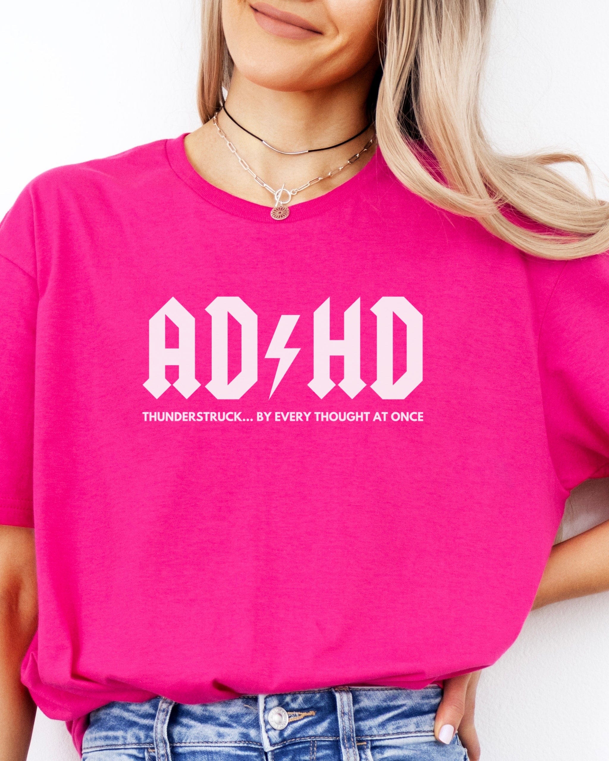 AD/HD Thunderstruck Tee-Neurodiversity, ADHD & Autism Awareness & Acceptance T-Shirt by Daily Bloom