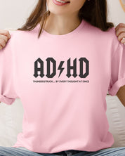 AD/HD Thunderstruck Tee-Neurodiversity, ADHD & Autism Awareness & Acceptance T-Shirt by Daily Bloom