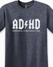 AD/HD Thunderstruck Tee-Neurodiversity, ADHD & Autism Awareness & Acceptance T-Shirt by Daily Bloom