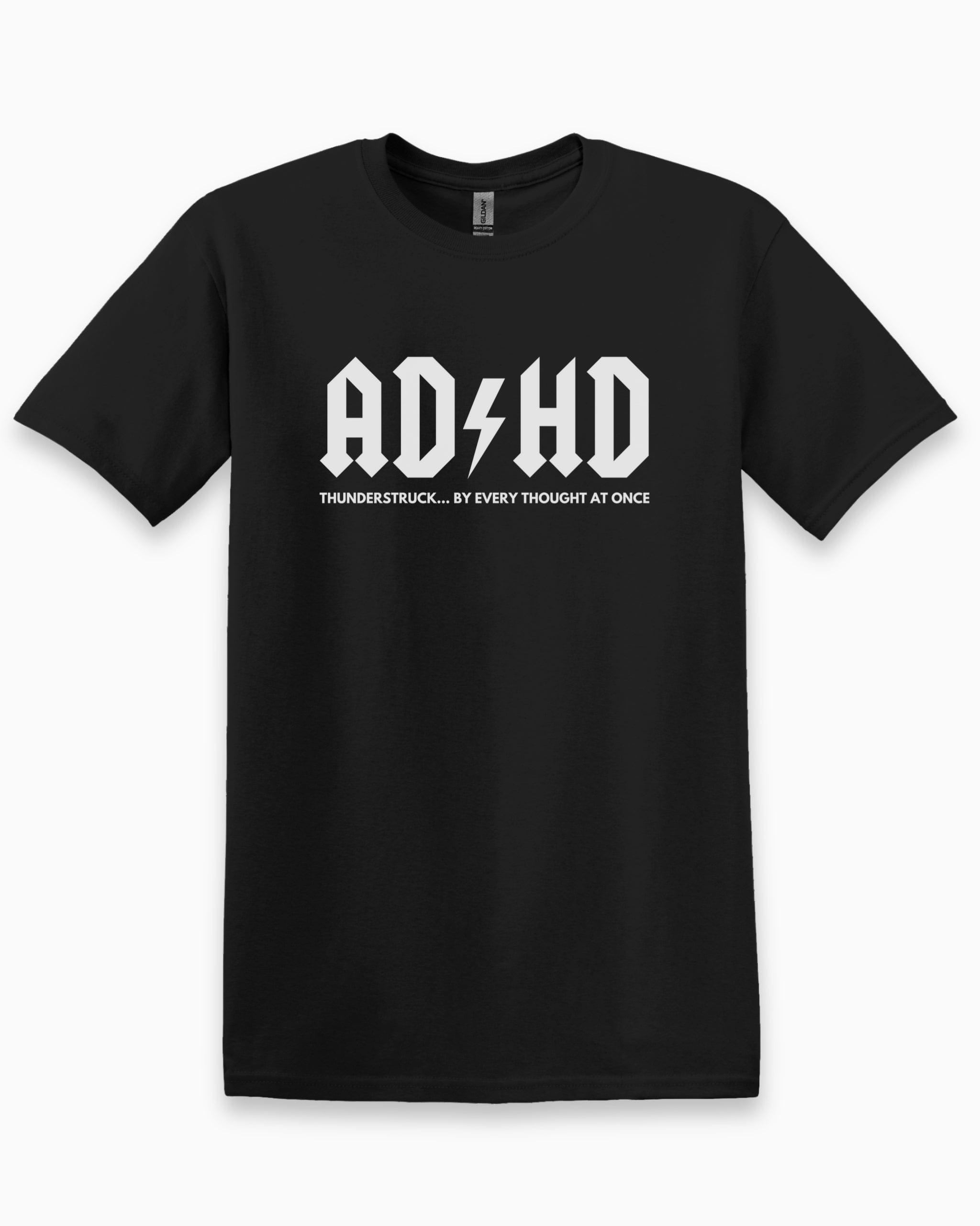 HD Thunderstruck Tee-Black-Neurodiversity, ADHD & Autism Awareness & Acceptance T-Shirt by Daily Bloom