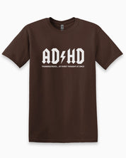 AD/HD Thunderstruck Tee-Dark Chocolate-Neurodiversity, ADHD & Autism Awareness & Acceptance T-Shirt by Daily Bloom