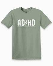 AD/HD Thunderstruck Tee-Sage-Neurodiversity, ADHD & Autism Awareness & Acceptance T-Shirt by Daily Bloom
