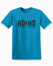 AD/HD Thunderstruck Tee-Sapphire-Neurodiversity, ADHD & Autism Awareness & Acceptance T-Shirt by Daily Bloom