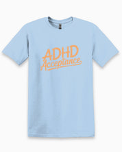 Autism T-Shirt By Daily Bloom ADHD Acceptance Grunge Style Tee Light Blue / S