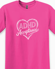 Autism T-Shirt By Daily Bloom ADHD Acceptance Love Heart Sketch Tee
