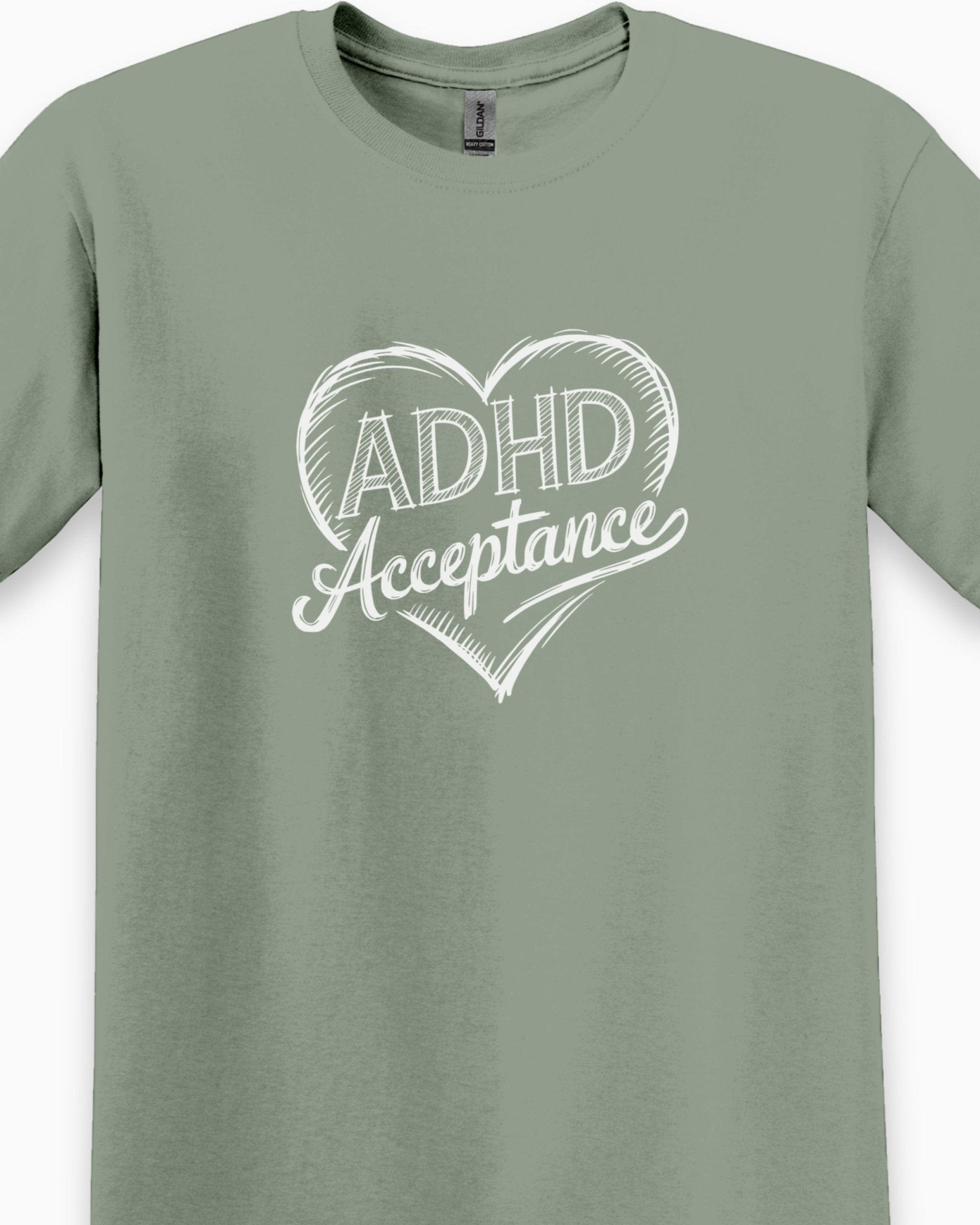 Autism T-Shirt - ADHD Acceptance Love Heart Sketch Tee - Daily Bloom