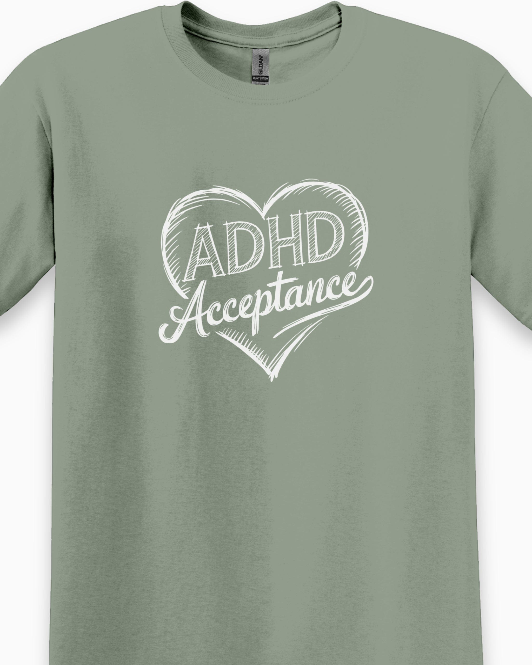Autism T-Shirt By Daily Bloom ADHD Acceptance Love Heart Sketch Tee