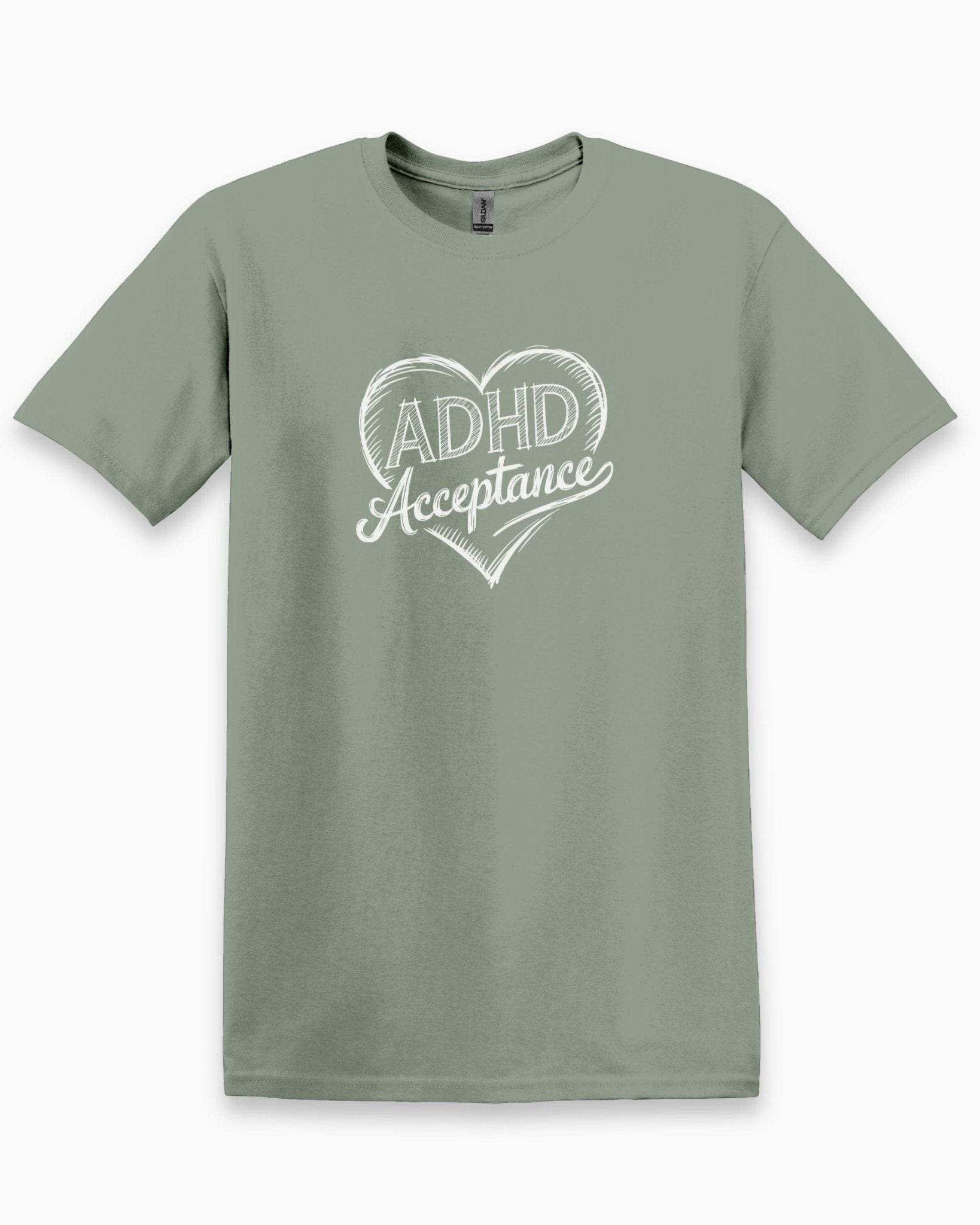 Autism T-Shirt - ADHD Acceptance Love Heart Sketch Tee - Daily Bloom