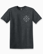 Autism T-Shirt By Daily Bloom ADHD Cross Tee Dark Heather Grey / S