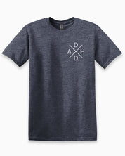 Autism T-Shirt By Daily Bloom ADHD Cross Tee Heather Navy / S