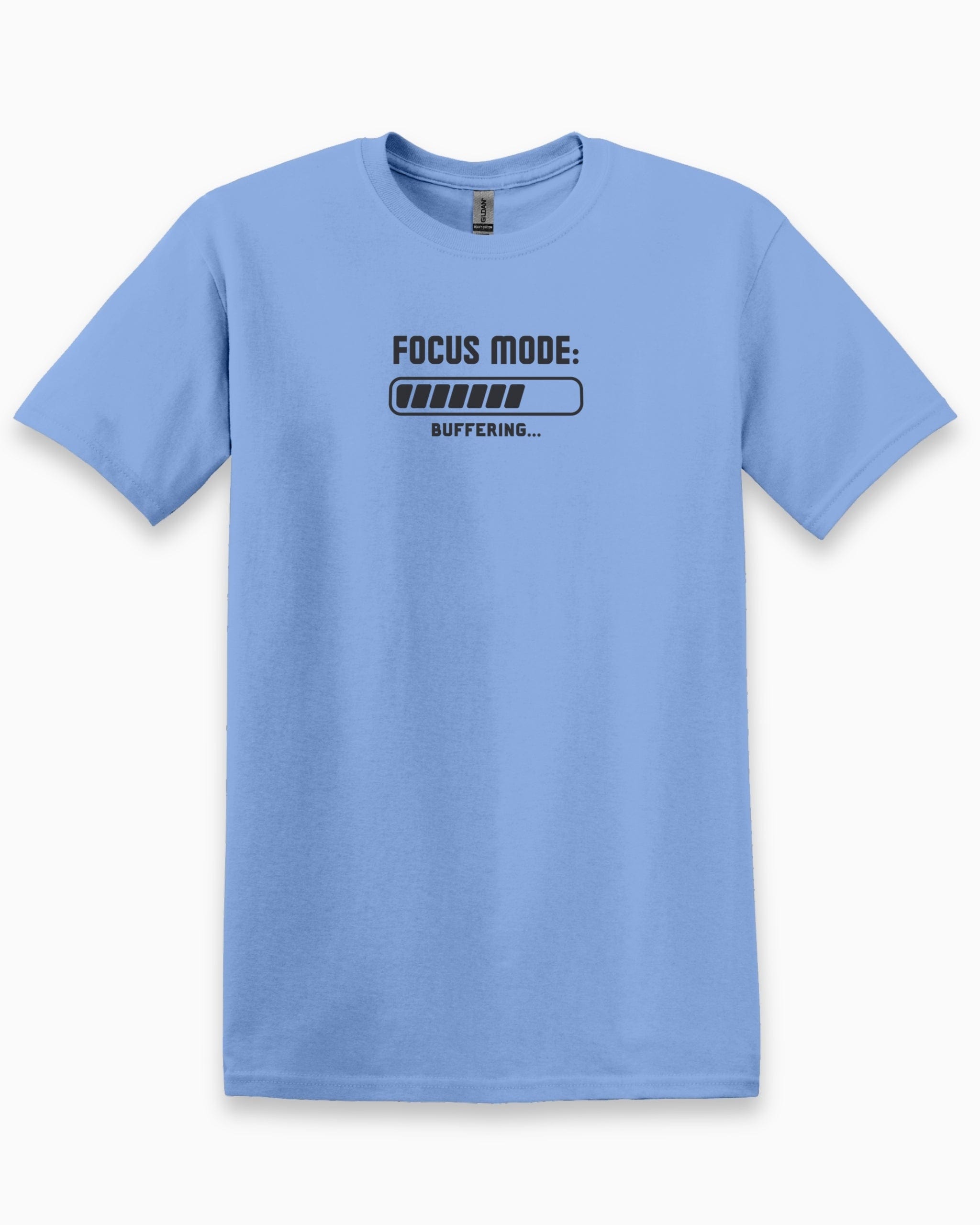 Autism T-Shirt By Daily Bloom ADHD Focus Mode Buffering Tee Carolina Blue / S