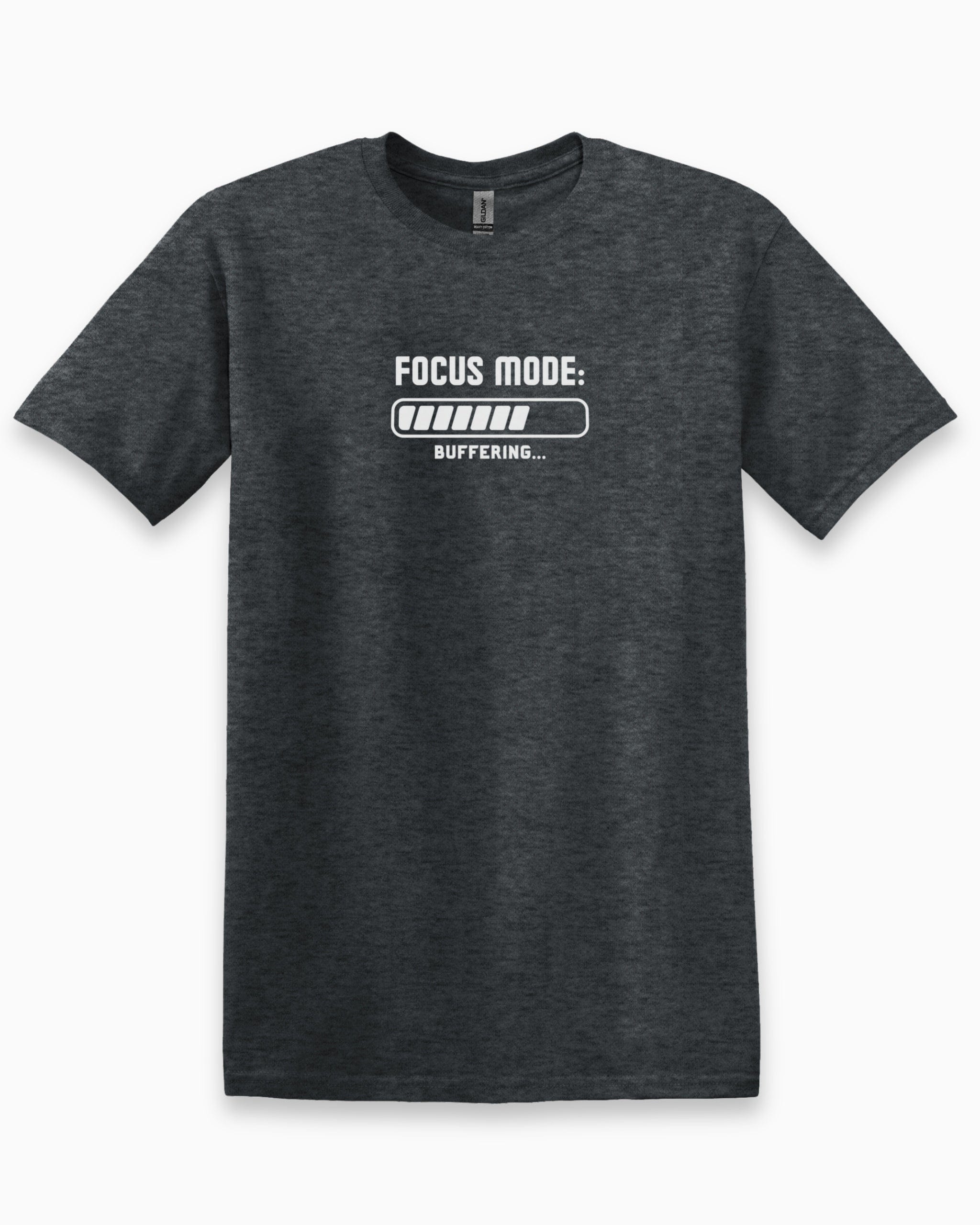 Autism T-Shirt By Daily Bloom ADHD Focus Mode Buffering Tee Dark Heather Grey / S