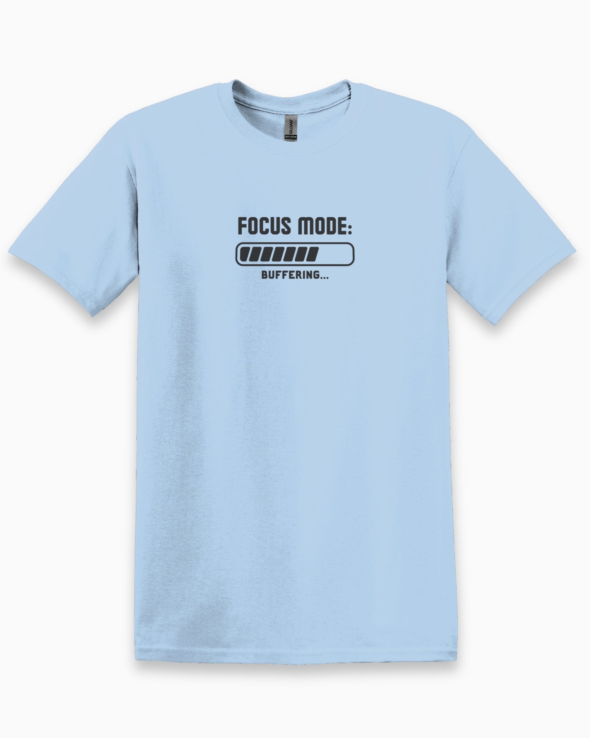 Autism T-Shirt By Daily Bloom ADHD Focus Mode Buffering Tee Light Blue / S