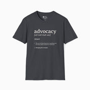Autism T-Shirt By Daily Bloom Advocacy Definition Tee Dark Heather Grey / S