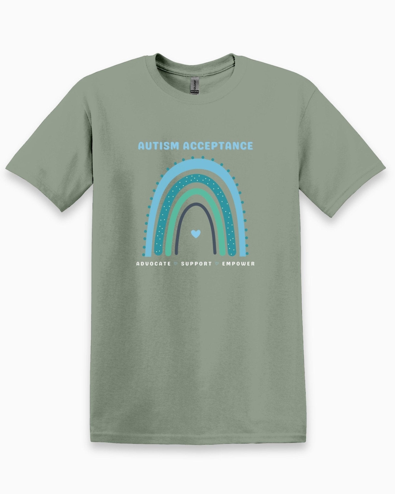 Autism T-Shirt - Advocate Support Empower Autism Acceptance Rainbow Tee - Daily Bloom