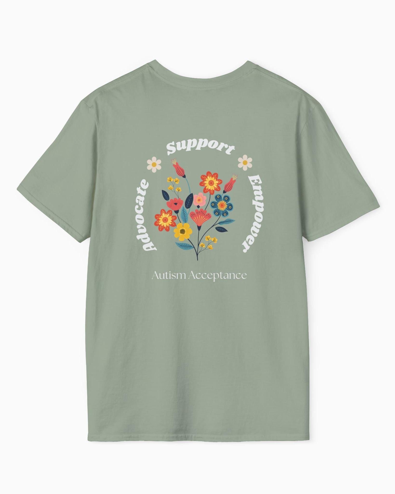Autism T-Shirt By Daily Bloom Advocate Support Empower Tee